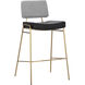 Brinley 41 inch Gold / Nightfall Black / Chacha Grey Barstool